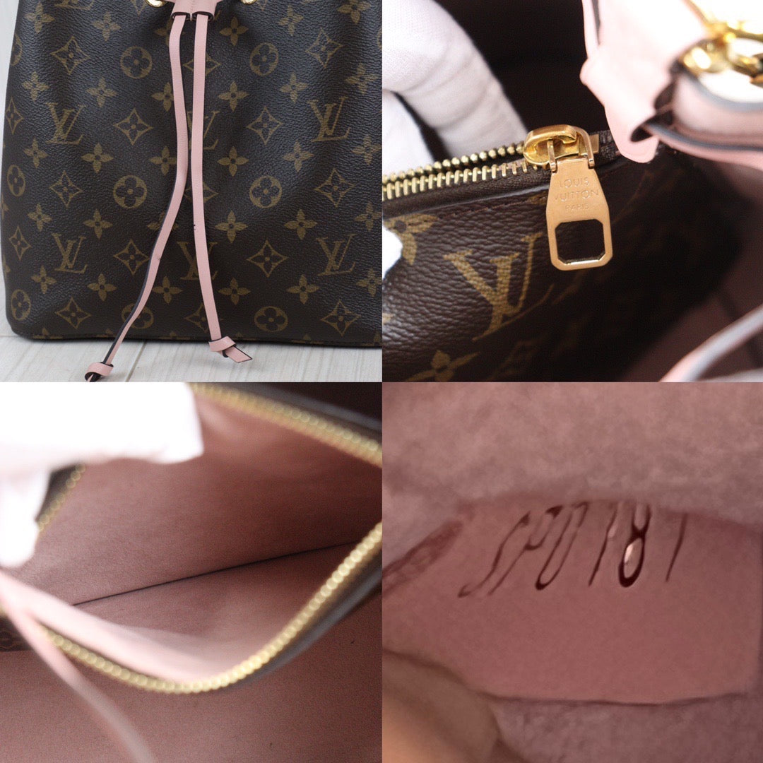 Rank A ｜LV Monogram Neonoe Rose Poodle Shoulder Bag｜23080306