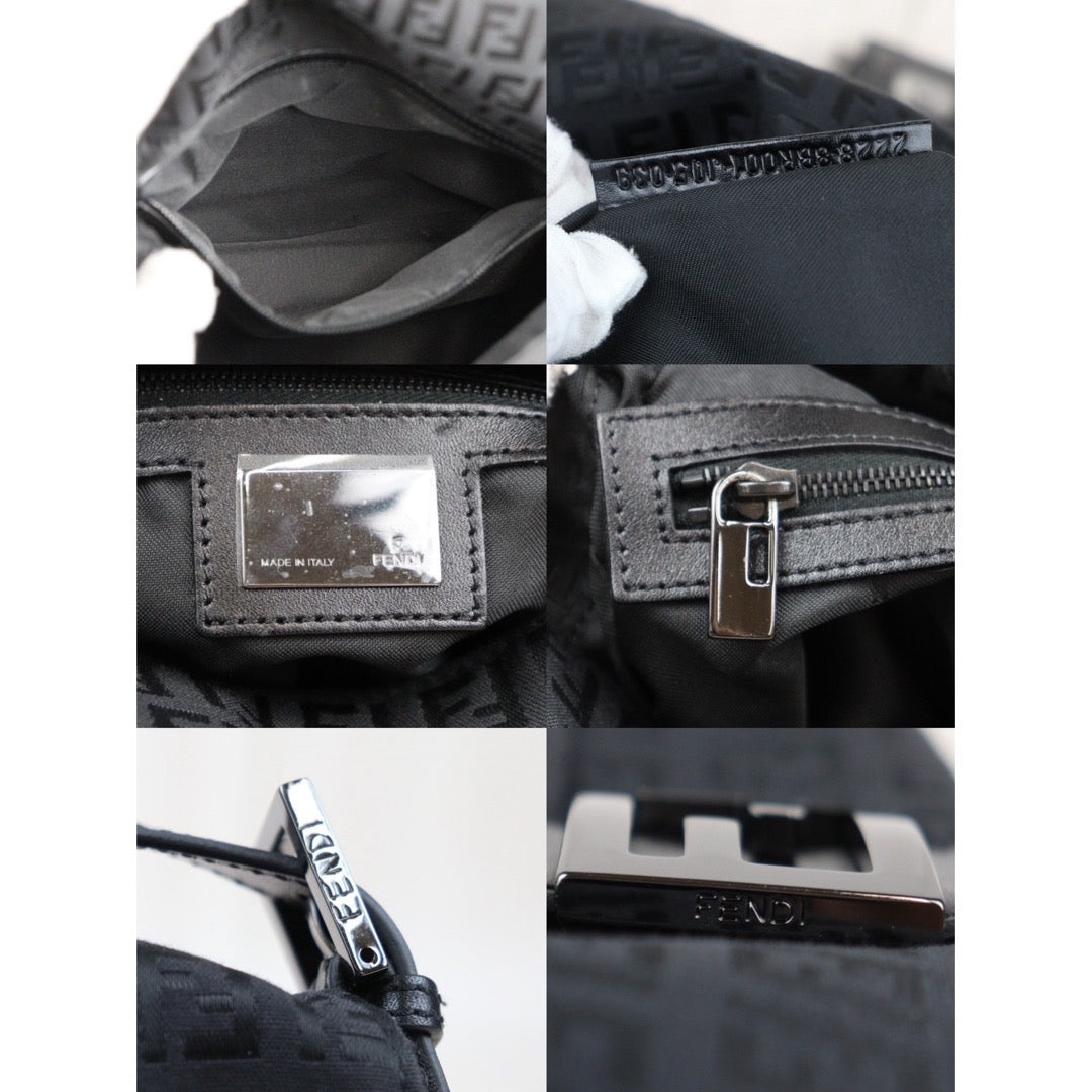Rank A｜ FENDI Baguette Shoulder Bag Black ｜V24022802