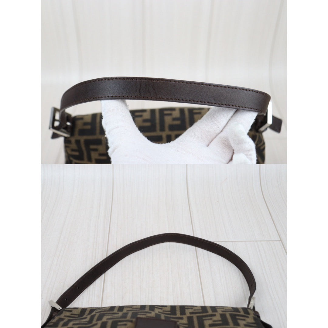 Rank AB｜ FENDI Zucca Mamma Baguette Shoulder Bag ｜24021510