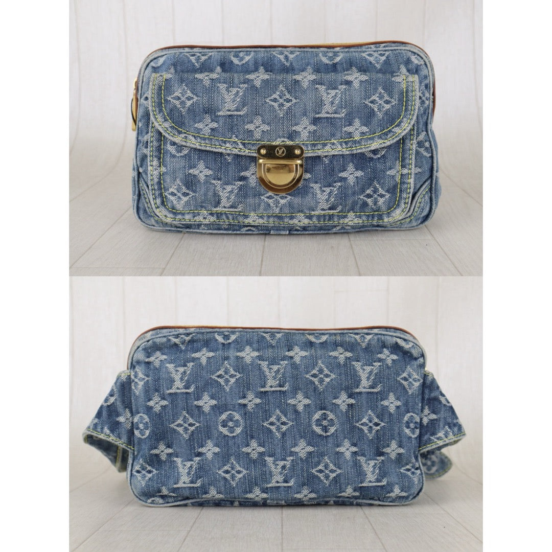 Include Entrupy Certificate of Authenticity｜Good ( Rank AB)｜Louis Vuitton Monogram  Denim Bum Bag  ｜S26090746