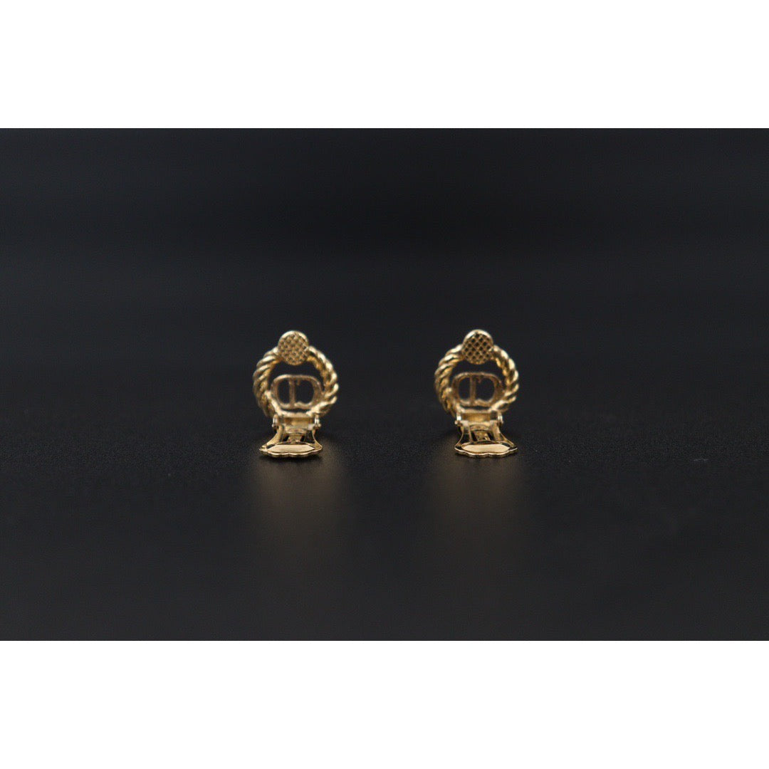 Very Good ( Rank A) ｜ Dior CD Earring Gold Plated｜24050926