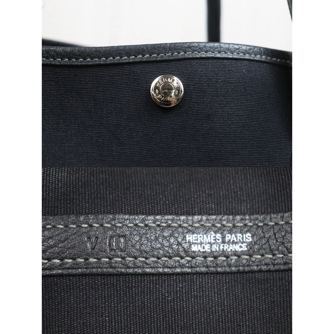 Include Entrupy Certificate of Authenticity｜Good ( Rank AB)｜ HERMES Garden Party PM Handbag □I Stamp Made In 2005 Year｜26062909
