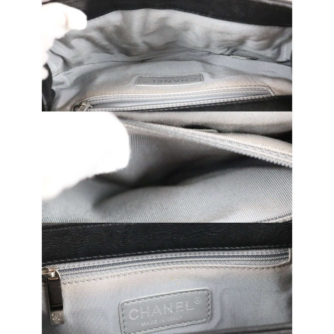 Include Entrupy Certificate of Authenticity｜Very Good ( Rank A)｜ CHANEL Calf Leather Chain Around Cloud Bag Shoulder Bag Black PM Made In 2013-2014Year｜S26031510