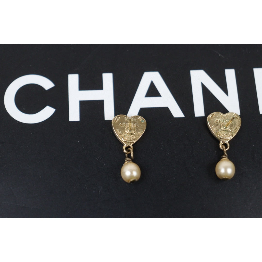 Good ( Rank AB)｜CHANEL Pearl COCO Mark Drop Stud Earrings ｜V25012114