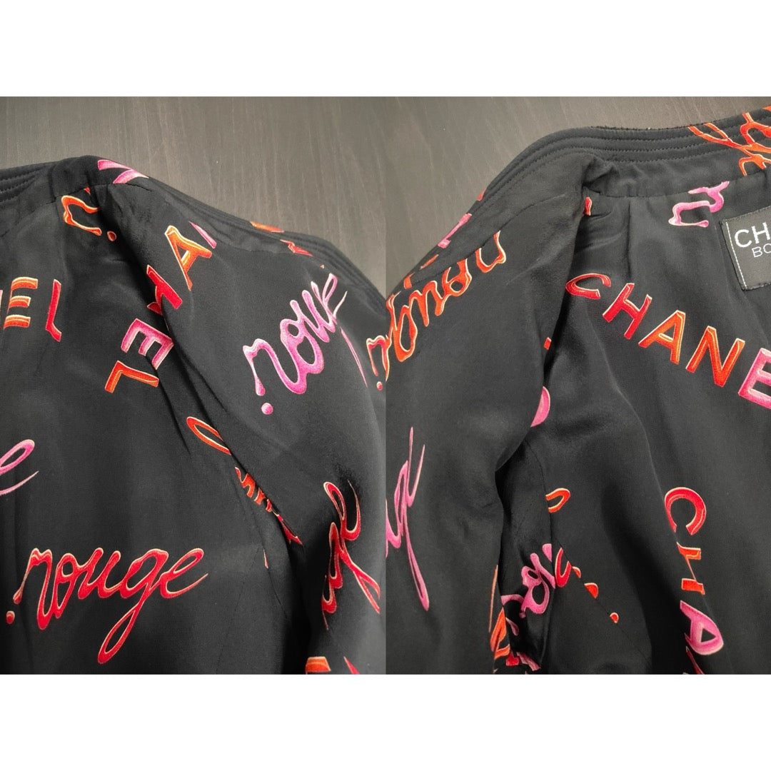 Very Good ( Rank A) ｜ CHANEL Wool  Black Boutique Coat｜W25102109