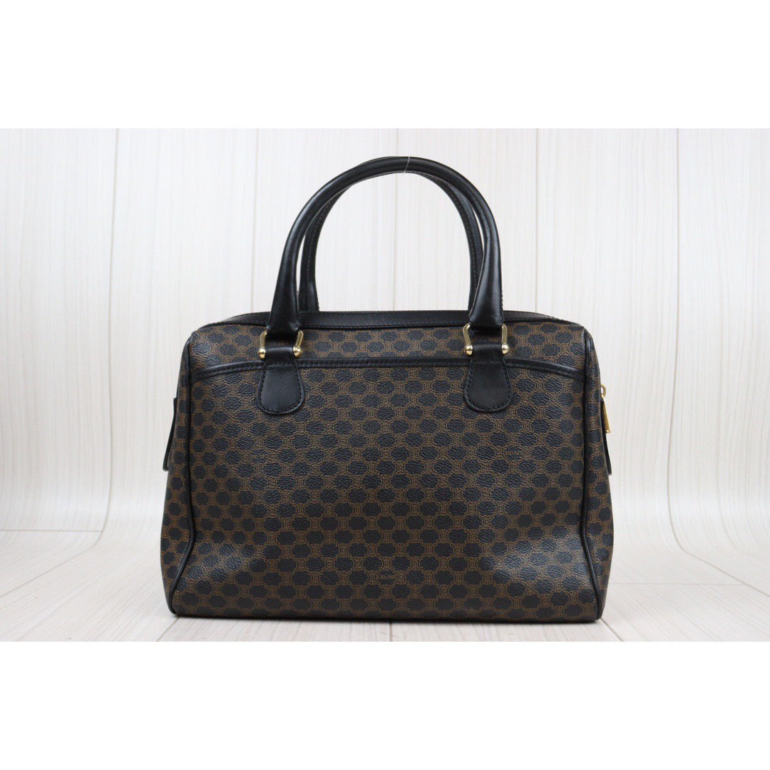 Rank AB ｜ CELINE Macadam Black Poston 30 Bag Hand Bag ｜V24030751