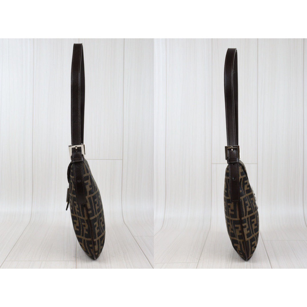 Rank A｜ FENDI Zucca Mamma Shoulder Bag ｜Q24030505