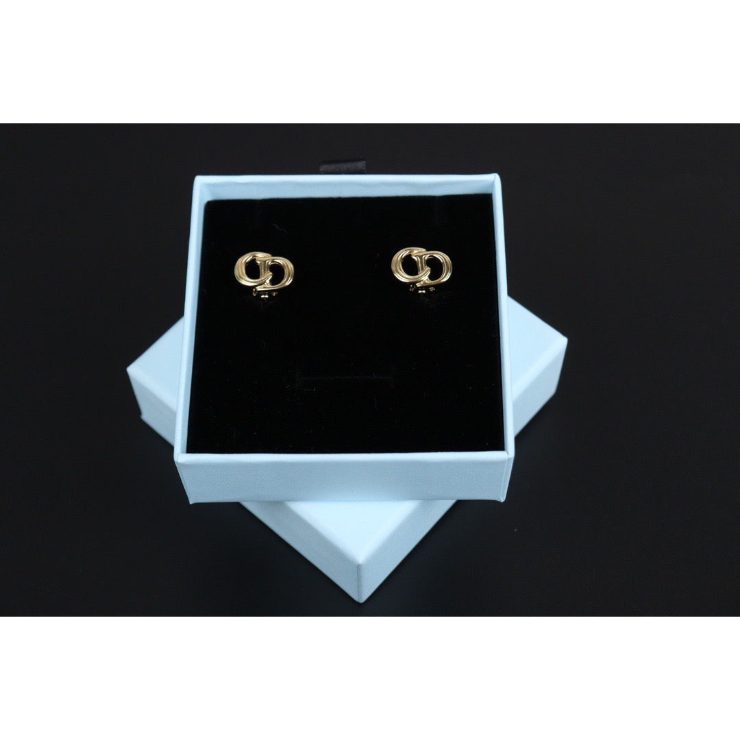 Rank A ｜ Dior CD Earring Gold Plated｜23113009