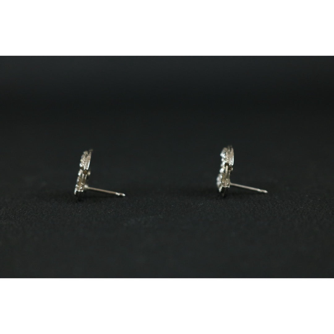 Include Authentic Detective Certificate of Authenticity｜Very Good ( Rank A) ｜CHANEL A11V COCO Mark Rhinestone Earrings Made In 2011Year｜S26040811