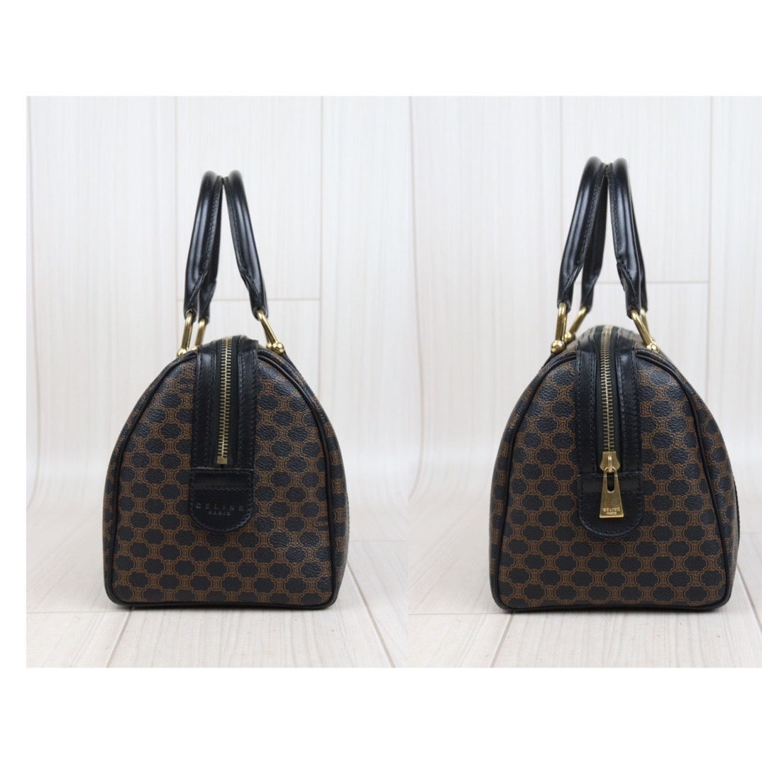 Rank AB ｜ CELINE Macadam Black Poston 25 Bag Hand Bag ｜V23110930