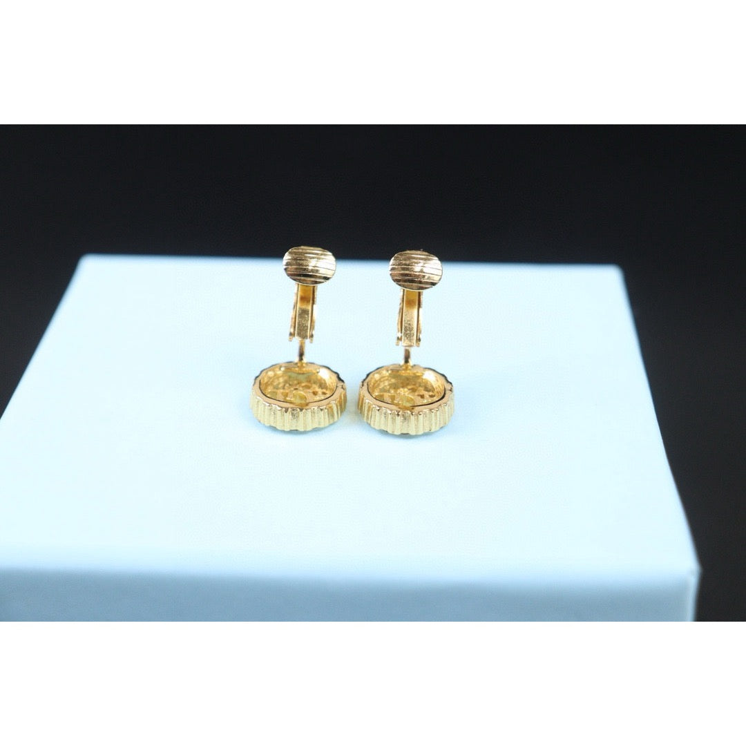 Very Good ( Rank A)｜ Dior CD Earring Gold Plated｜24082905