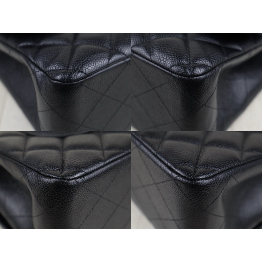 Very Good ( Rank A)｜ CHANEL Matrasse Chain Caviar Skin Jumbo Black  Made In 2012 Year｜S25110322