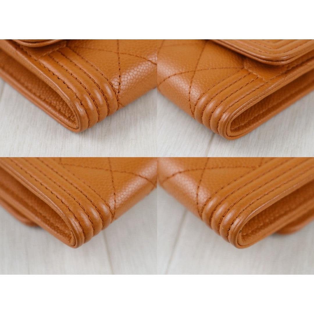 Include Entrupy Certificate of Authenticity｜Very Good ( Rank A) ｜Chanel Caviar Skin Leboy Shoulder Bag Caramel  Made In 2021-2022Year ｜S26072533
