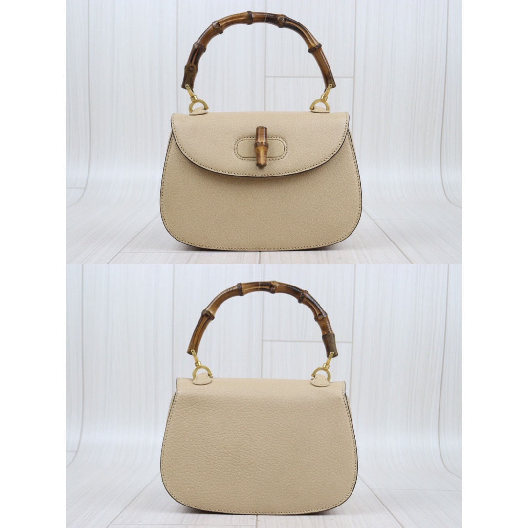 Rank A ｜ GUCCI Vintage Bamboo Hand Bag With Shoulder strap ｜S24032007