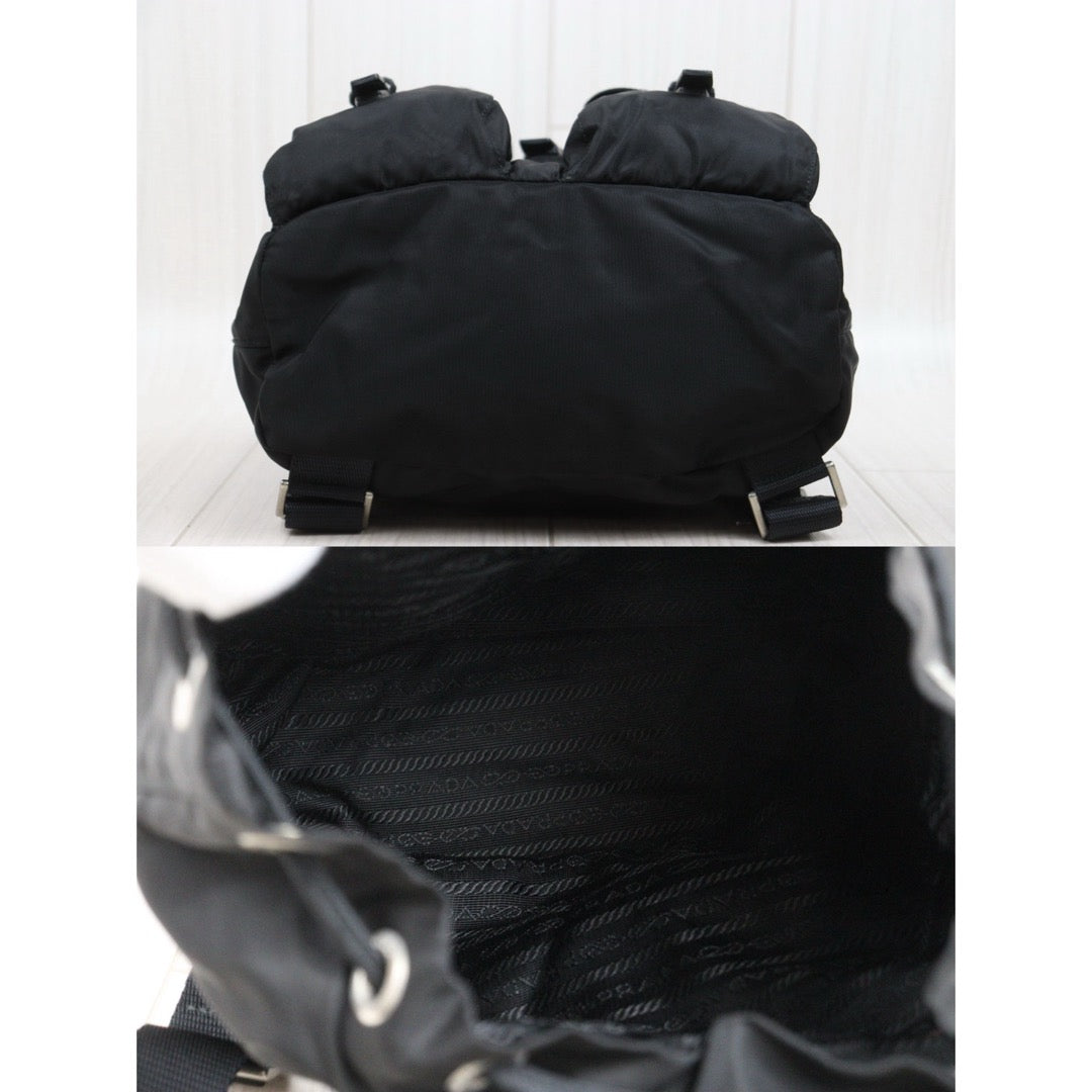 Include Entrupy Certificate of Authenticity｜Good ( Rank AB)｜Prada Nylon Backpack Small  Black｜26042105