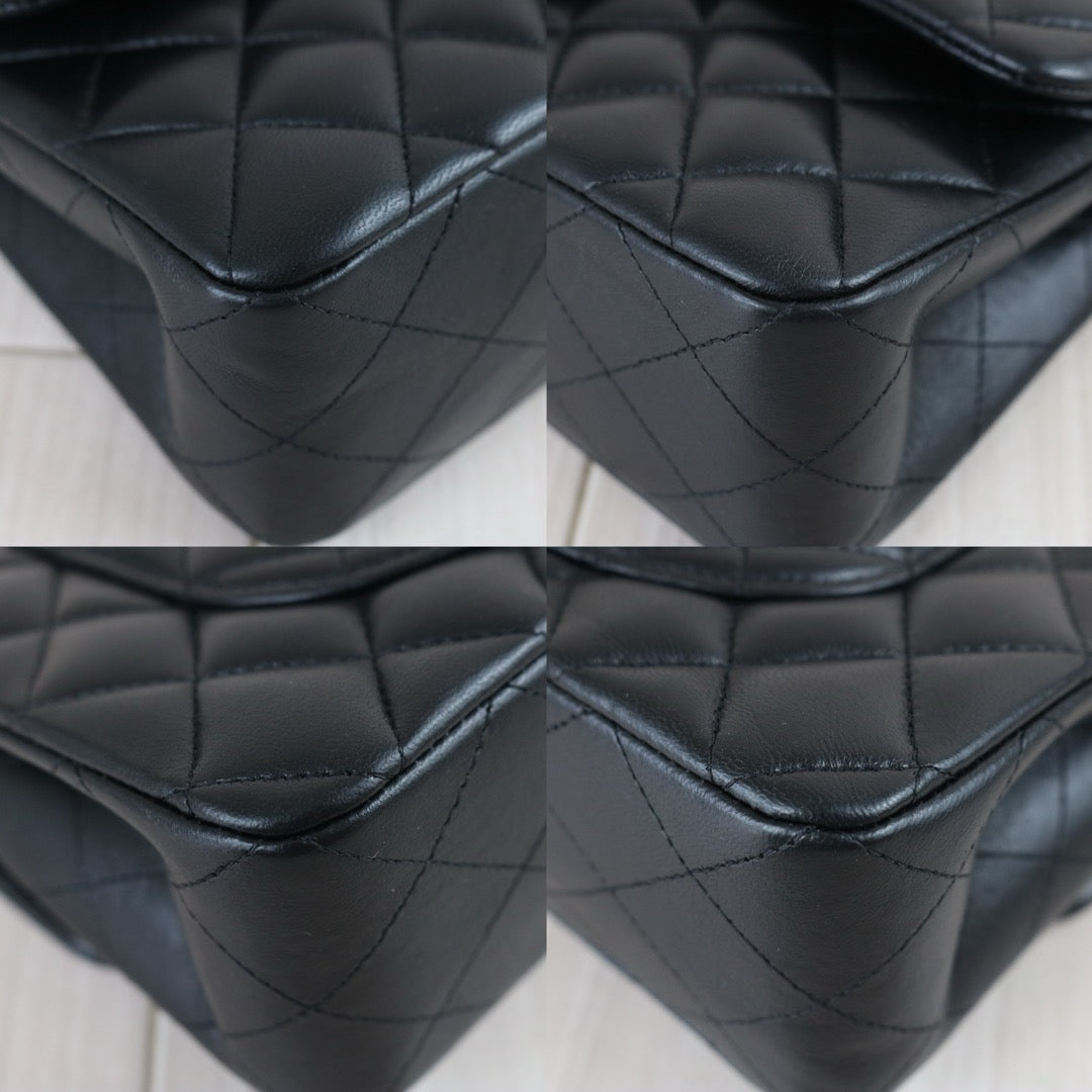 Include Entrupy Certificate of Authenticity｜Very Good ( Rank A)｜ CHANEL Lamb Skin Matrasse Chain Double Flap 23 Shoulder Bag  Black Made In 2020-2021 Year｜S26090748