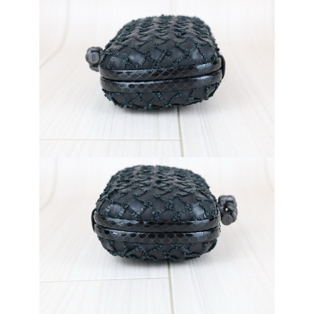 Very Good ( Rank A)｜  Bottega Veneta  Snakeskin Braid Knot Clutch Bag ｜X25042313