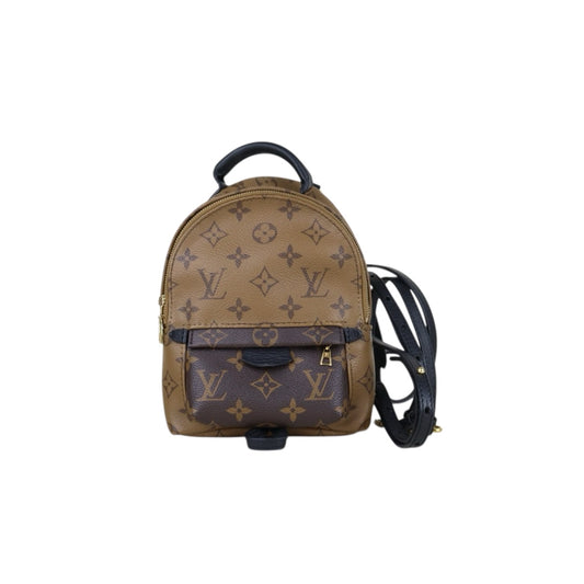 Include Entrupy Certificate of Authenticity｜Very Good ( Rank A) ｜  Louis Vuitton Monogram Coated Canvas Mini Palm Springs Backpack IC Chips Model｜S26040106