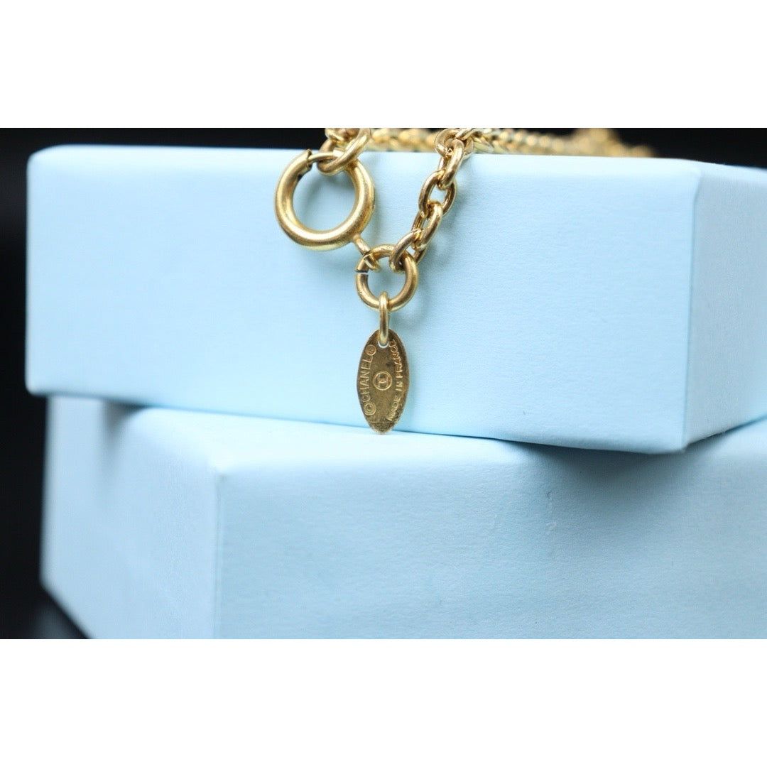 Very Good ( Rank A) ｜  CHANEL Vintage Coco Mark Gold Necklace ｜24090513