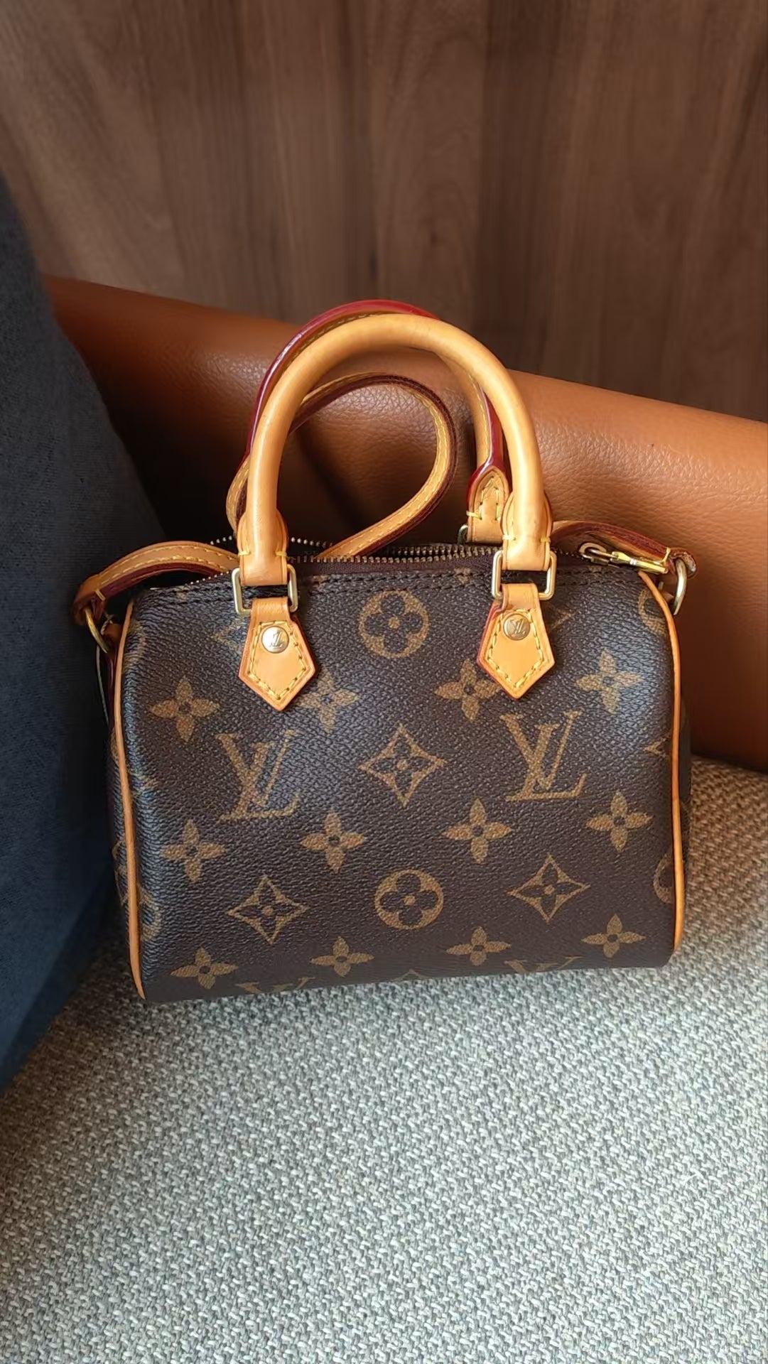 Rank AB ｜LV Monogram Nano Speedy  Shoulder Bag