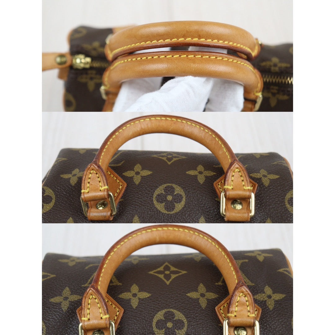 Rank AB ｜ LV Monogram Mini Speedy Handbag With Shoulder Strap｜24012902