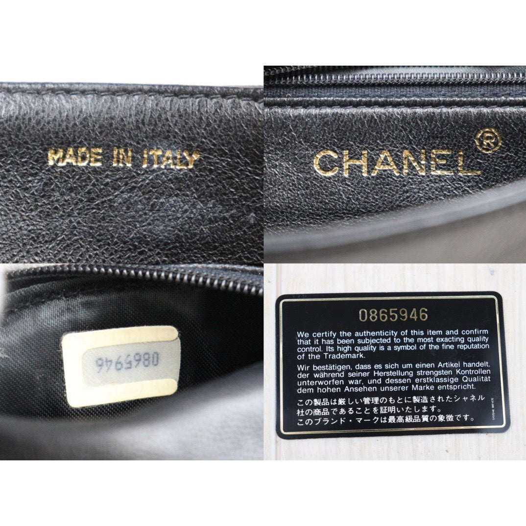 Good ( Rank AB)｜ CHANEL Lamb Skin Minni Shoulder Bag Black  Made in 1986-1988Year ｜24061335