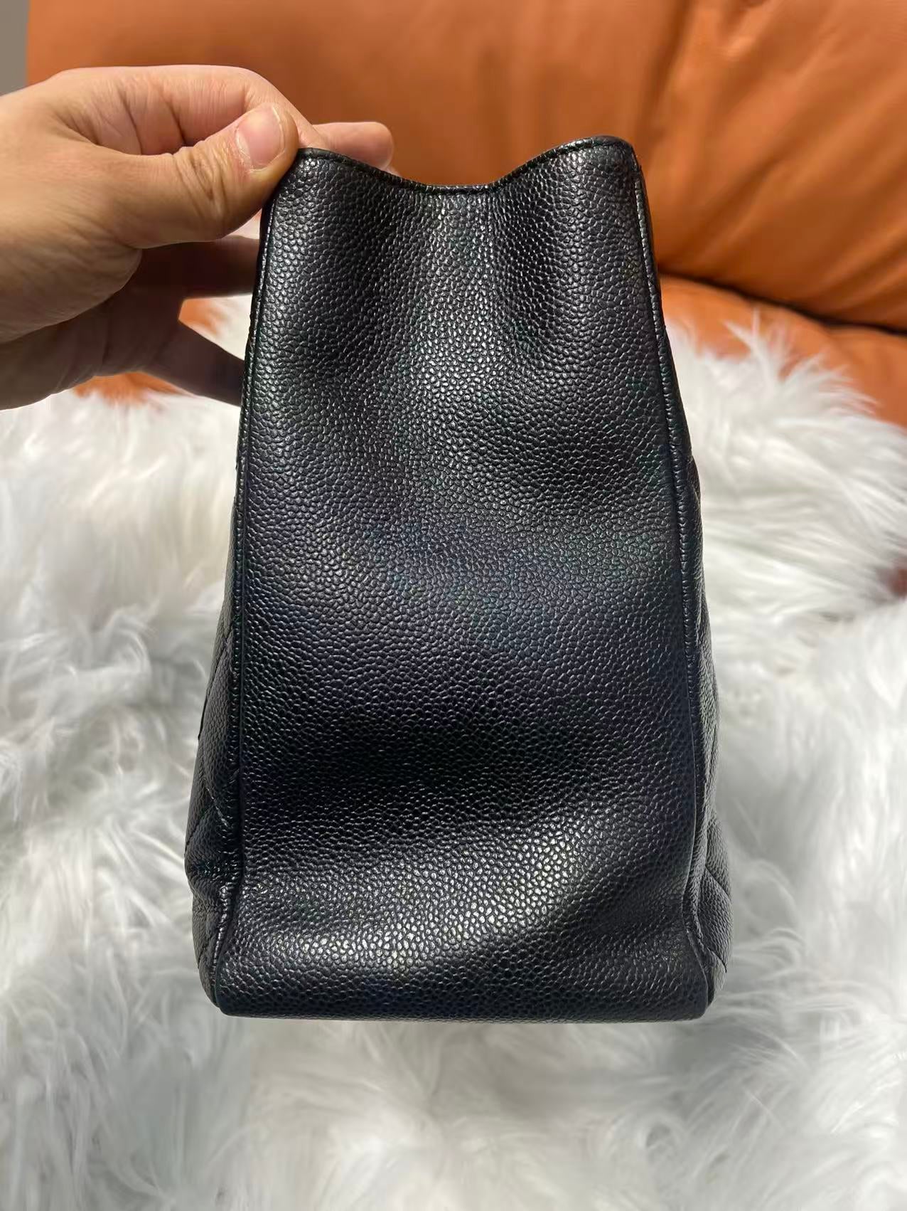 1/3 CHANEL Matrasse GST Chain Tote Bag Caviar Skin Black  Made