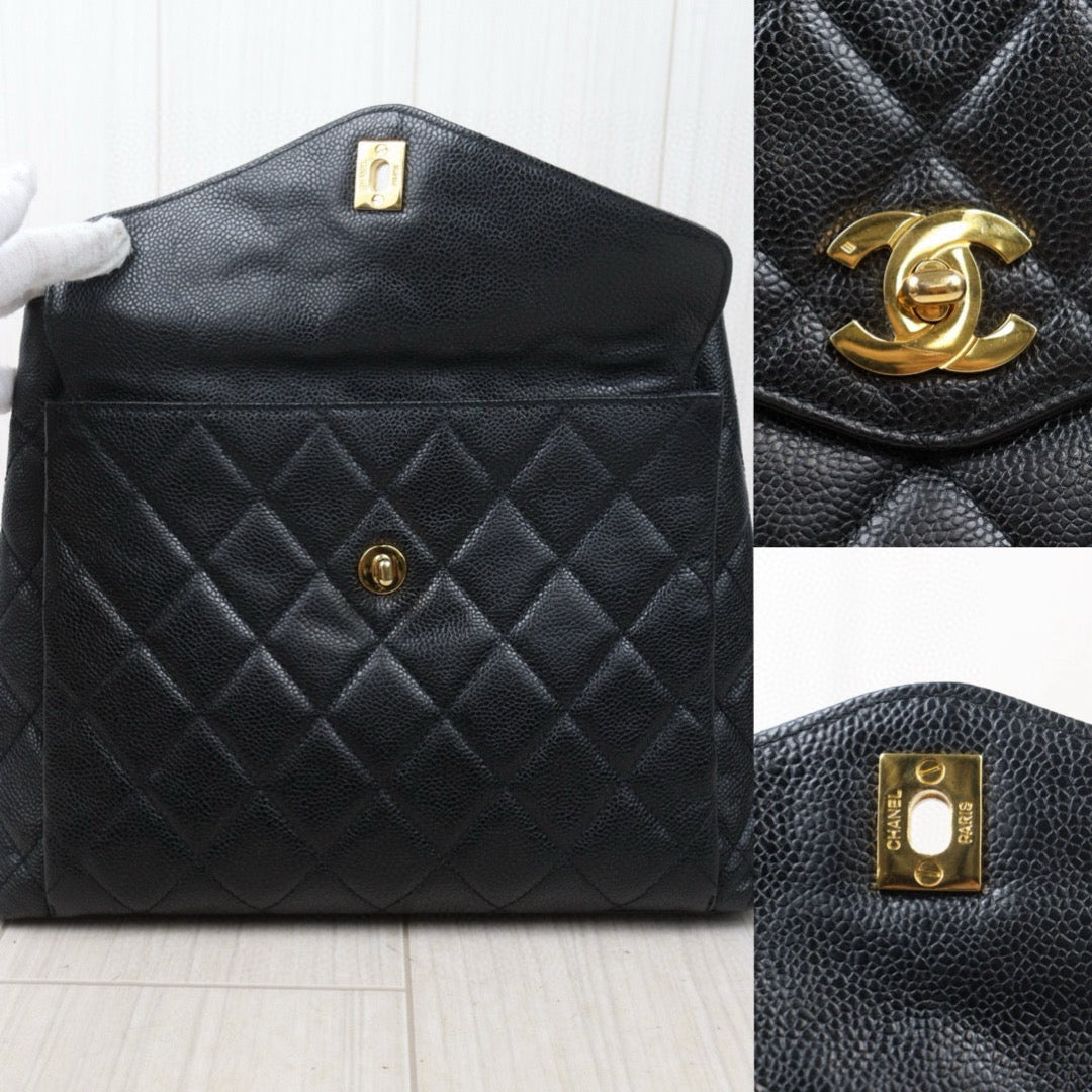 Good ( Rank AB)｜CHANEL Caviar Skin Shoulder Bag Made in 1996-1997 Year｜P24110112