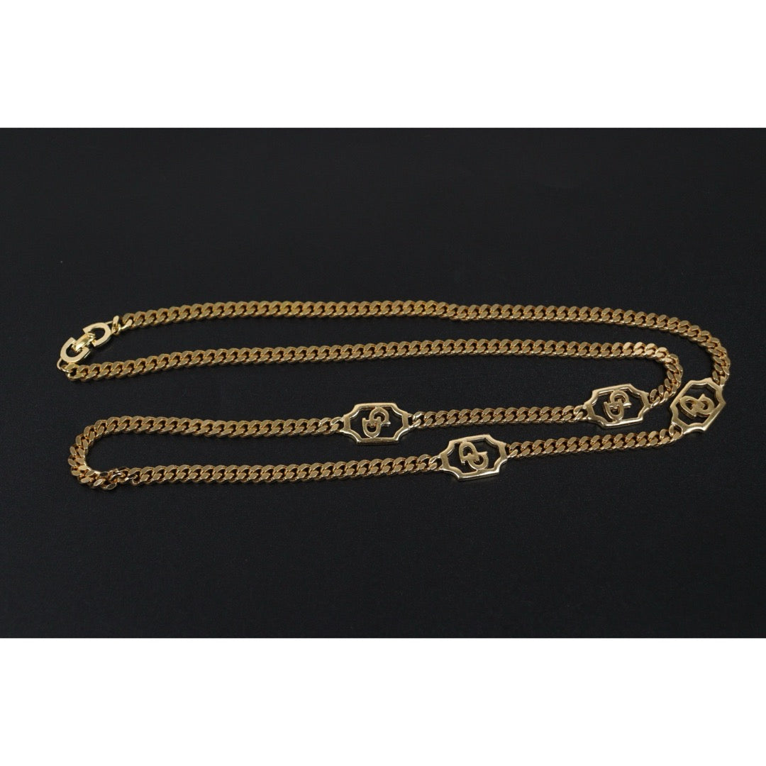 Include Authentic Detective Certificate of Authenticity｜Very Good ( Rank A) ｜ Dior  CD Long Necklace ｜Y26040709