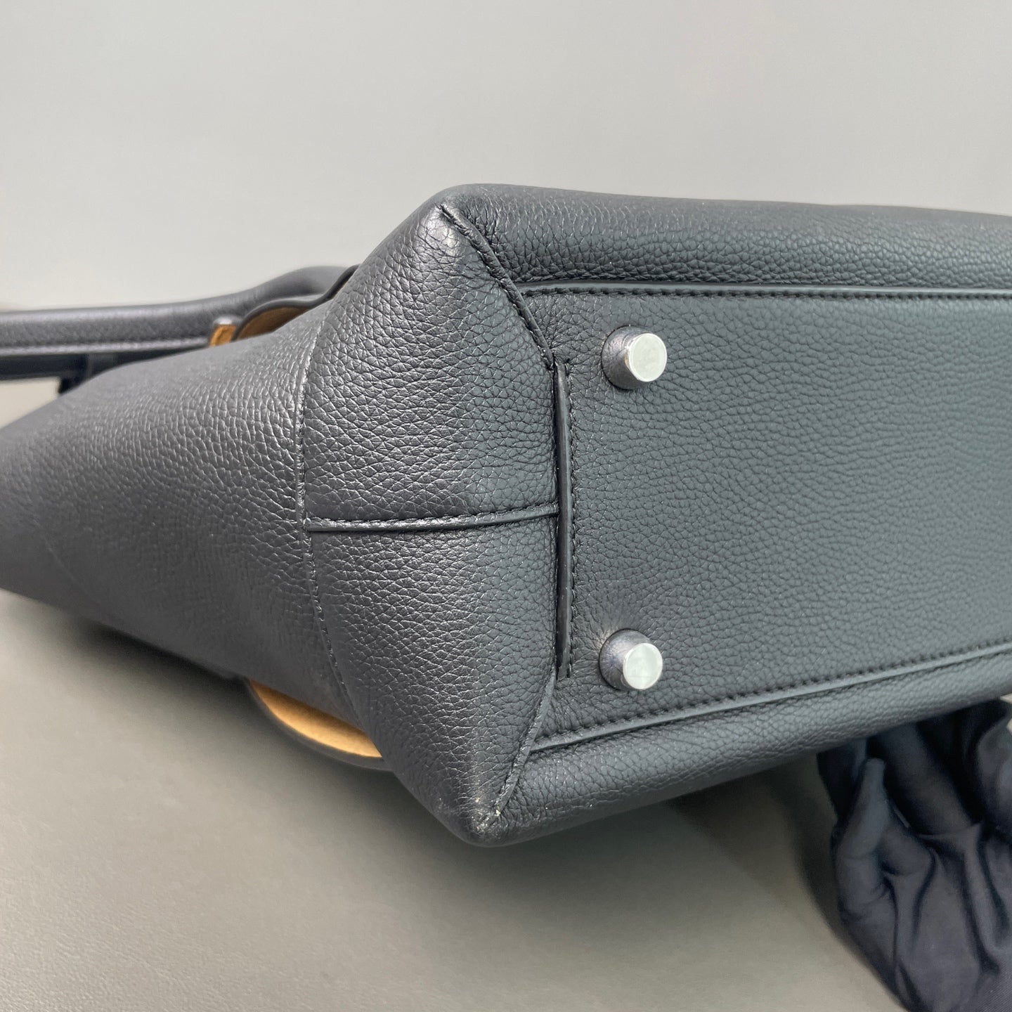 Bottega Veneta Calf Leather Arcoe  HandBag Black