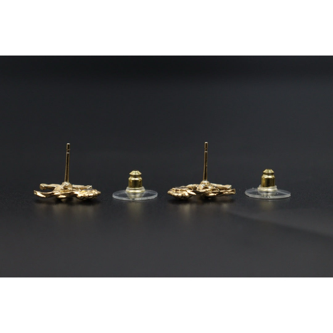 Include Authentic Detective Certificate of Authenticity｜Very Good ( Rank A) ｜CHANEL A22A COCO Mark  Camellia Earrings Made In 2022Year｜S26031019