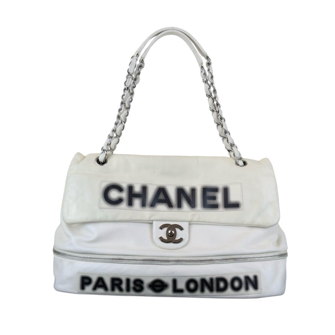 Very Good ( Rank A)｜ CHANEL  Lamb Skin Pearl White  Single Flap Shoulder Bag  Made In 2008～2009Year ｜S24102814