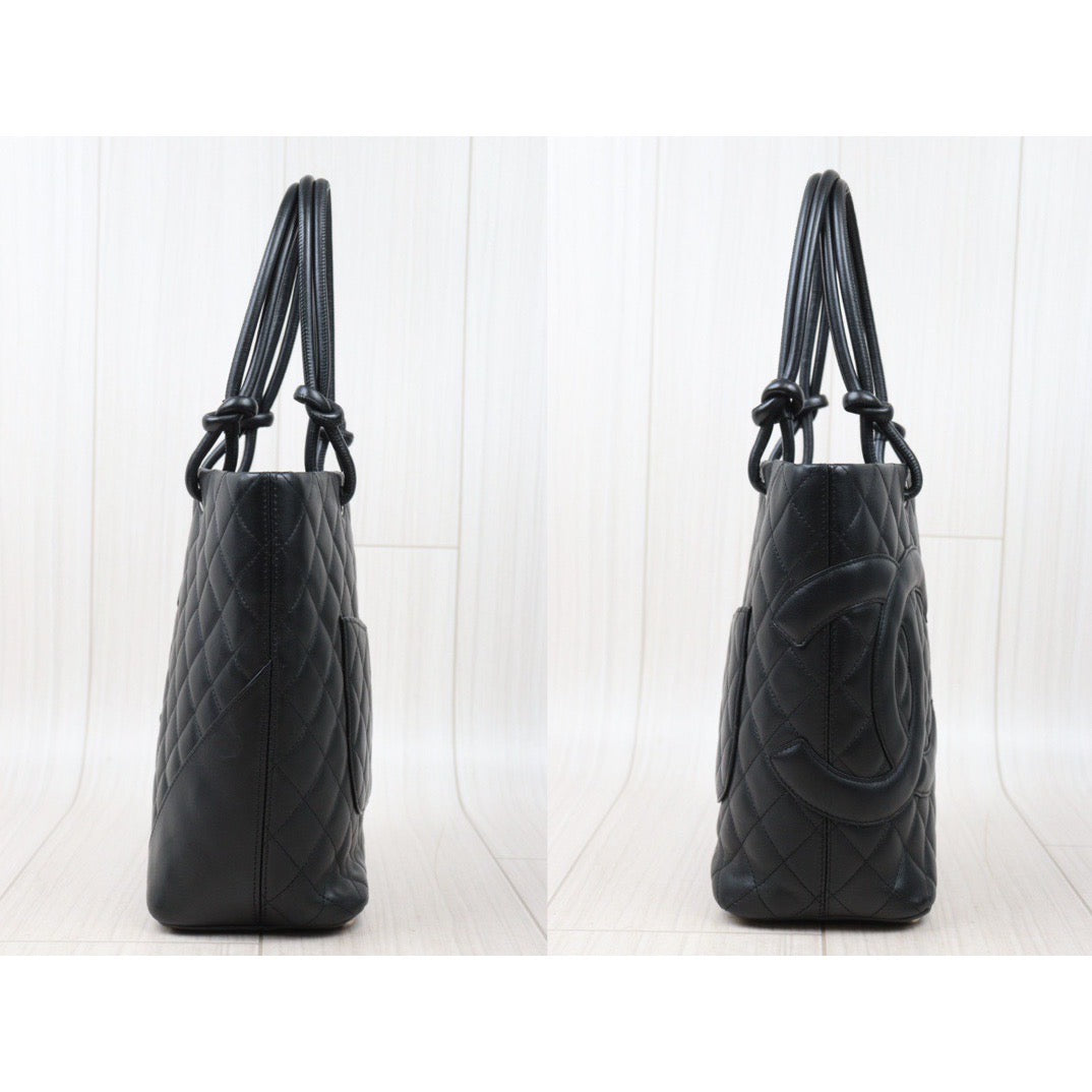 Rank AB ｜ CHANEL Cambon Line ToteBag Black Made In 2004-2005 Year｜P24061132