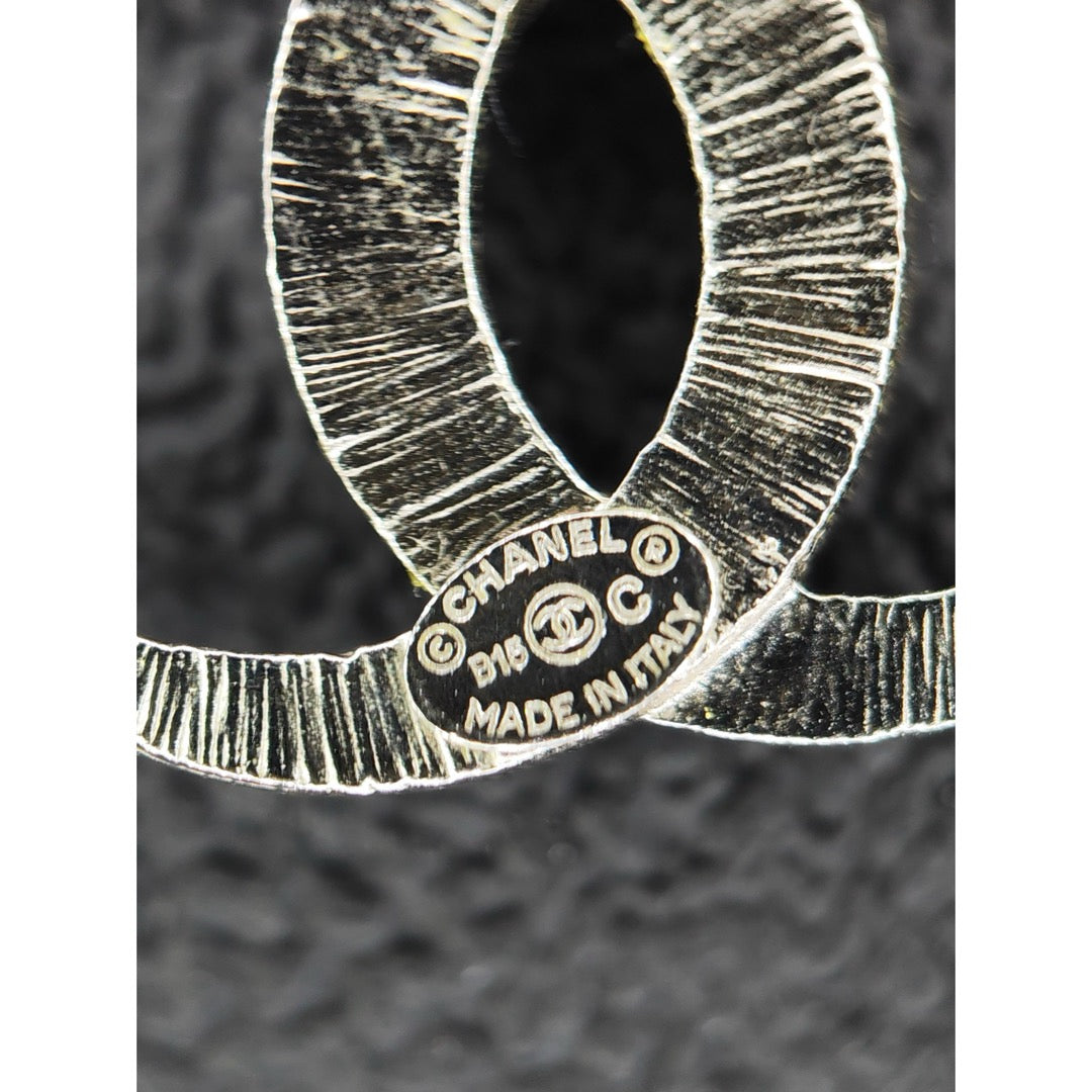 Include Authentic Detective Certificate of Authenticity｜Very Good ( Rank A) ｜CHANEL B15C COCO Mark Rhinestone Earrings Made In 2015Year｜S26061004