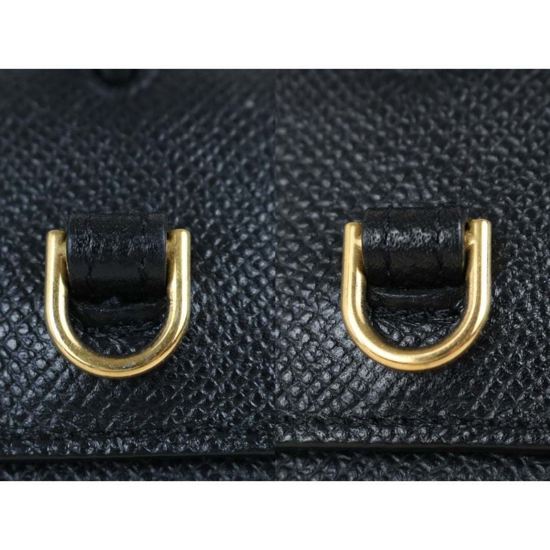 Include Entrupy Certificate of Authenticity｜Good ( Rank AB)｜CELINE Calf Leather  Belt Nano Handbag Shoulder Bag Black｜X26072549