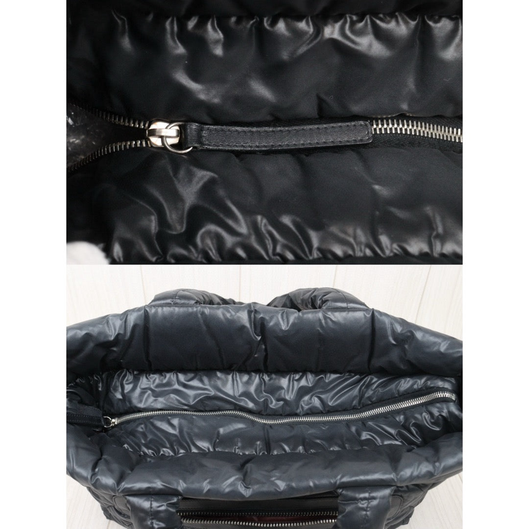 Very Good ( Rank A)｜ CHANEL Down Tote Bag  Black Made in 2010-2011Year ｜P24120205