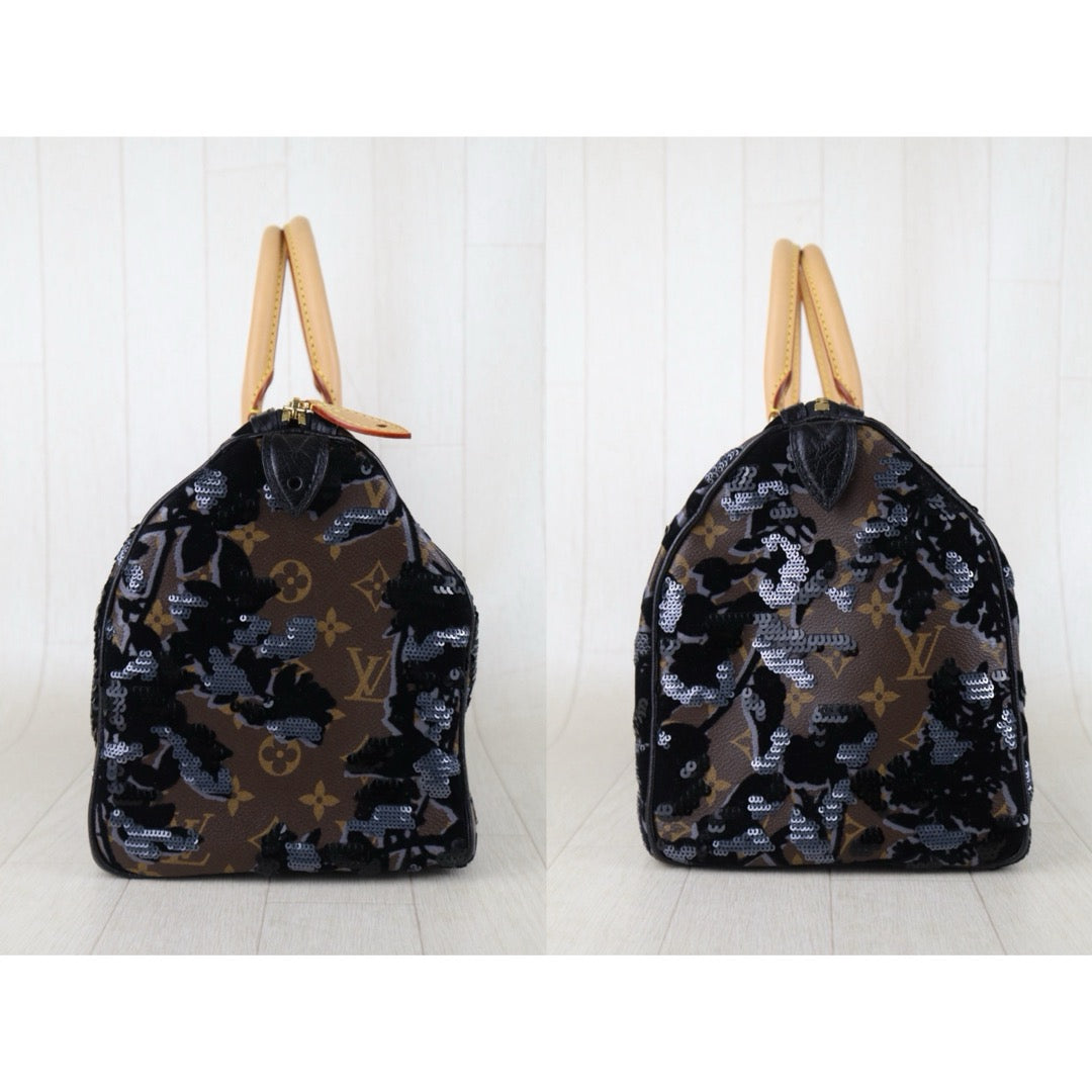 Include Entrupy Certificate of Authenticity｜Very Good ( Rank A)｜ Louis Vuitton Monogram Fleur De Jals 2010  speedy30 Limited Edition Hand Bag ｜S26062207