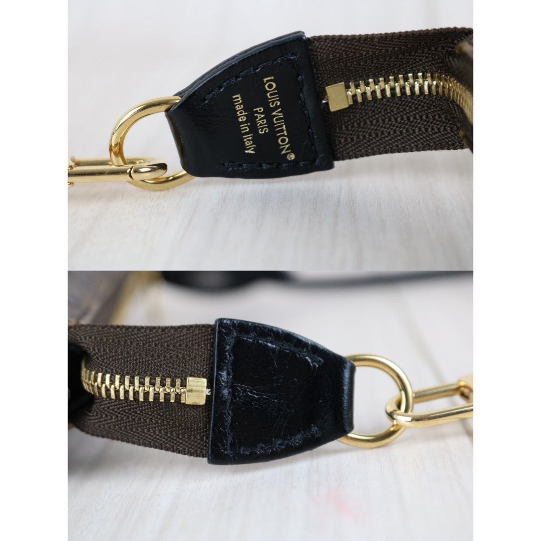 Include Entrupy Certificate of Authenticity｜Very Good ( Rank A)｜ Louis Vuitton Monogram Black Sequined Pochette Accessoire  IC Chips Model｜Z26091510