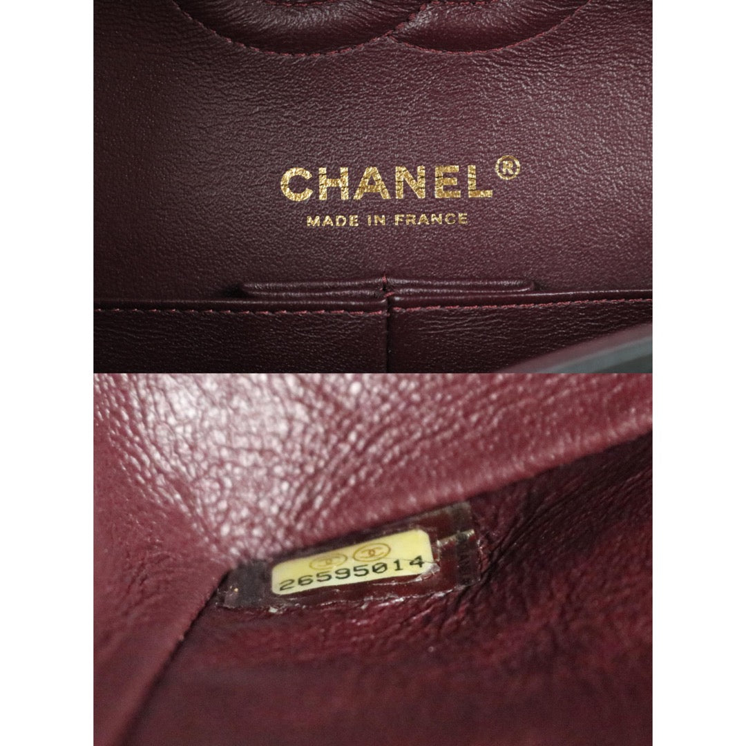 Include Entrupy Certificate of Authenticity｜Very Good ( Rank A)｜ CHANEL Lamb Skin Matrasse Chain Double Flap 25 Shoulder Bag  Black Made In 2018-2019Year｜S26101201