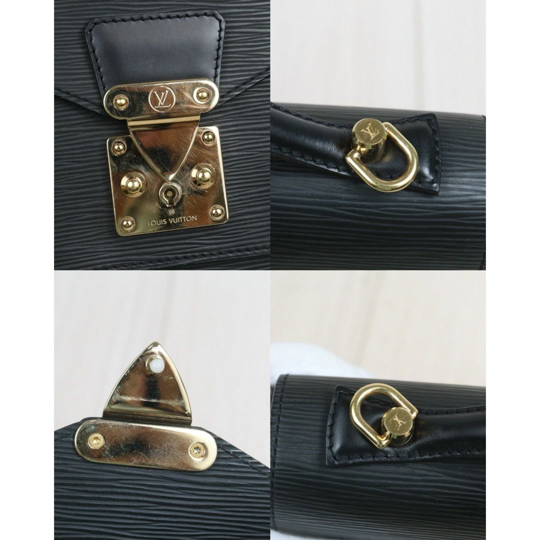 Include Entrupy Certificate of Authenticity｜Very Good ( Rank A)｜ Louis Vuitton Epi Capucines Monceau Handbag Shoulder Bag Black｜26072204