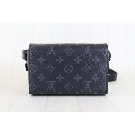 Include Entrupy Certificate of Authenticity｜Very Good ( Rank A)｜ Louis Vuitton  Monogram Steamer Camera Bag Shoulder Bag Black｜H25011317