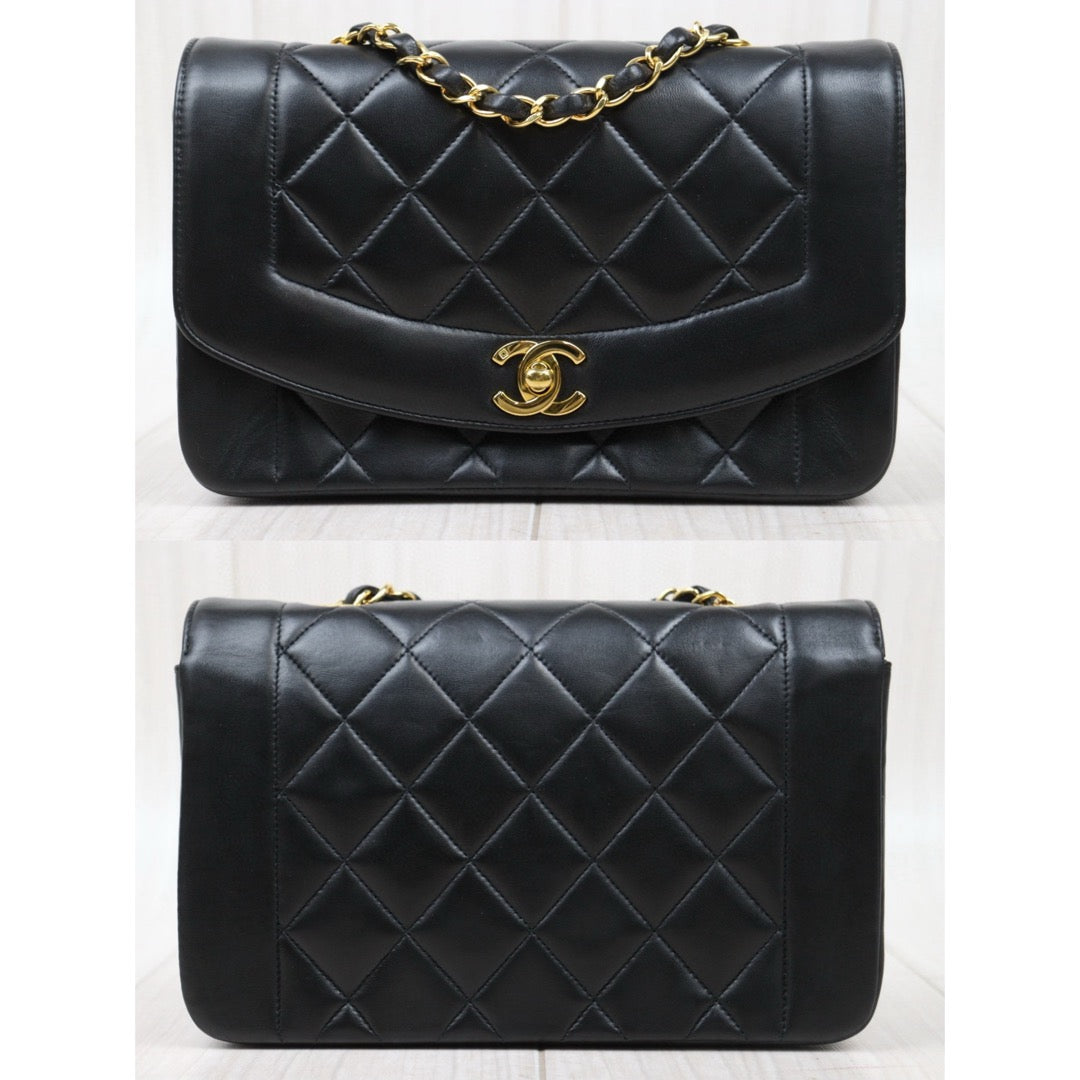 Very Good ( Rank A)｜ CHANEL Matrasse Diana 22 Lamb Skin  Chain Bag Made in 1994-1996 Year｜25011701