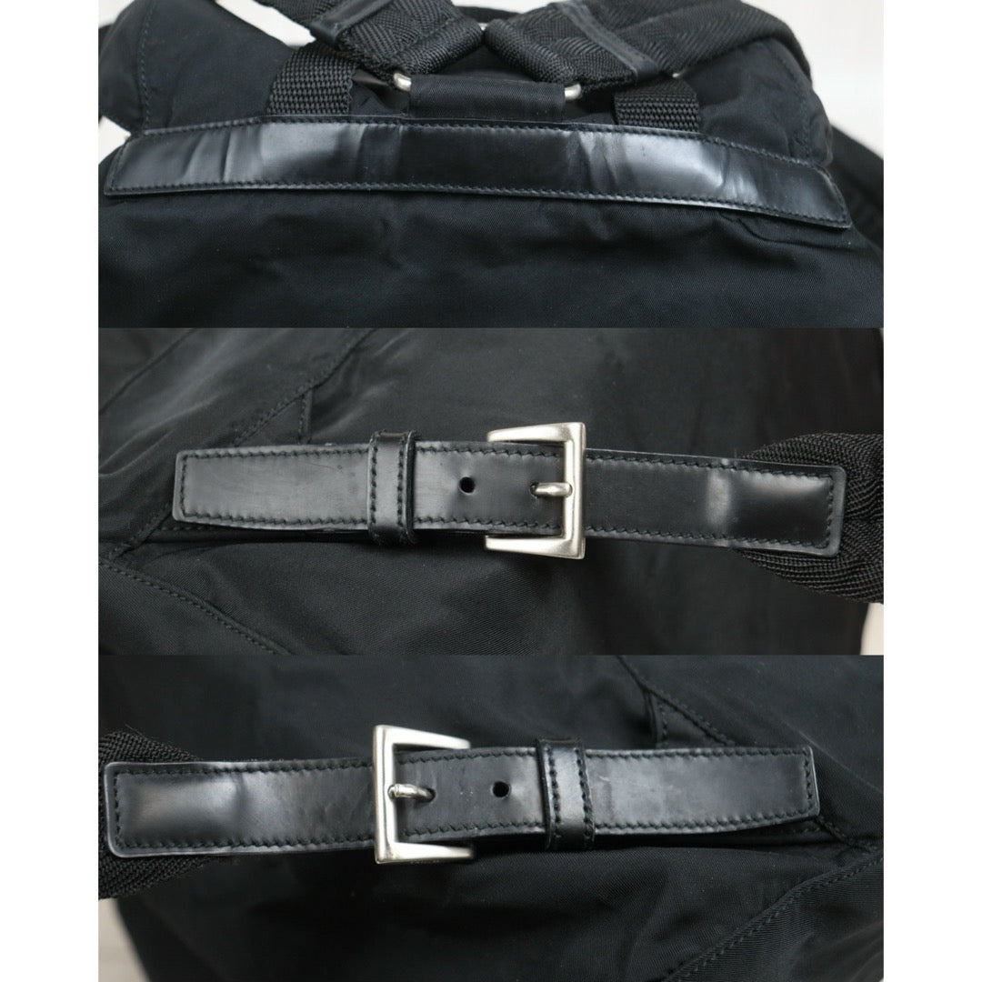 Include Entrupy Certificate of Authenticity｜Very Good ( Rank A)｜Prada Nylon Backpack Medium Black｜26060403