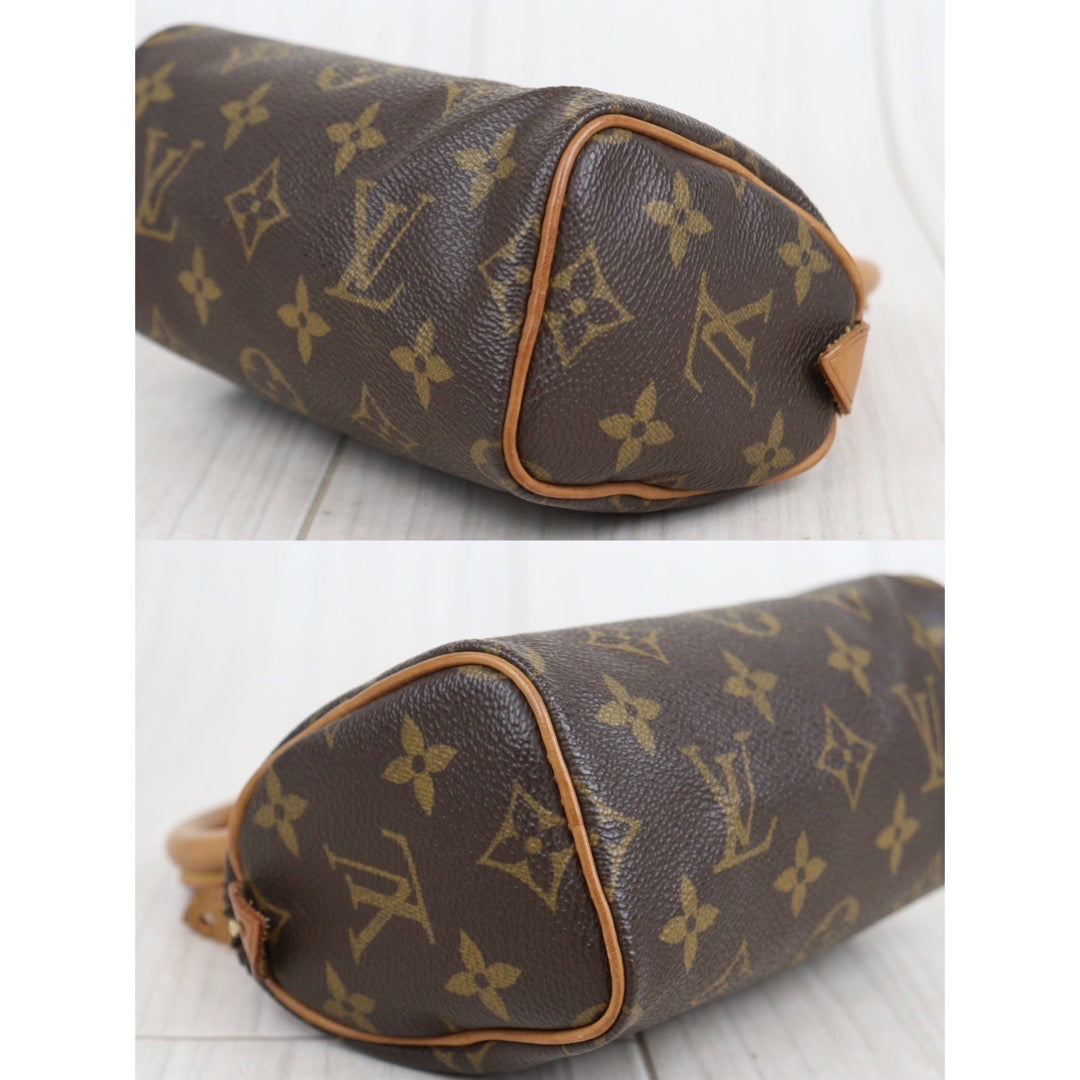 Louis Vuitton Mini Speedy Monogram Canvas Shoulder Bag