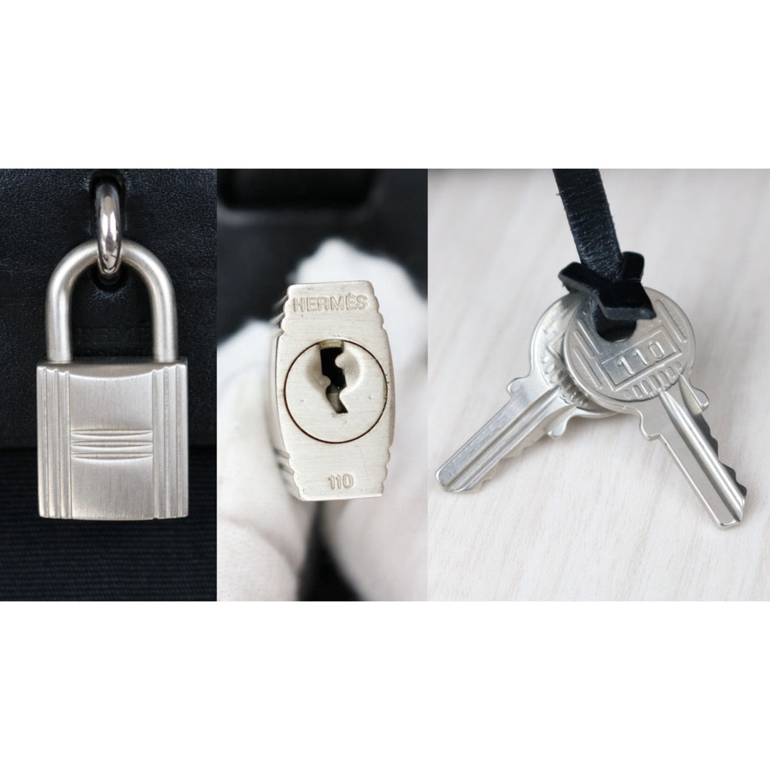 Include Entrupy Certificate of Authenticity｜Good ( Rank AB)｜ HERMES Black Herbag A Dos Zip Retoume Backbag □G Stamp Made in 2003Year｜Y26051527