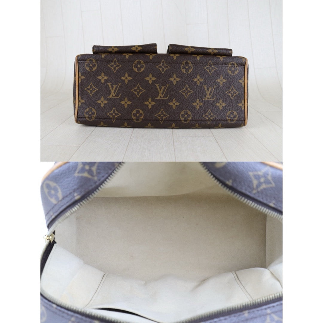Include Entrupy Certificate of Authenticity｜Fair ( Rank B)｜｜ Louis Vuitton Monogram Manhattan PM Hand Bag｜S26012902