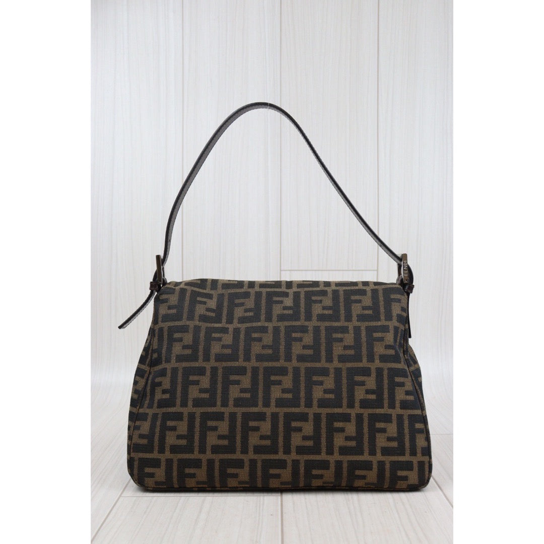 Rank A｜ FENDI Zucca Mamma Baguette Shoulder Bag ｜24030727