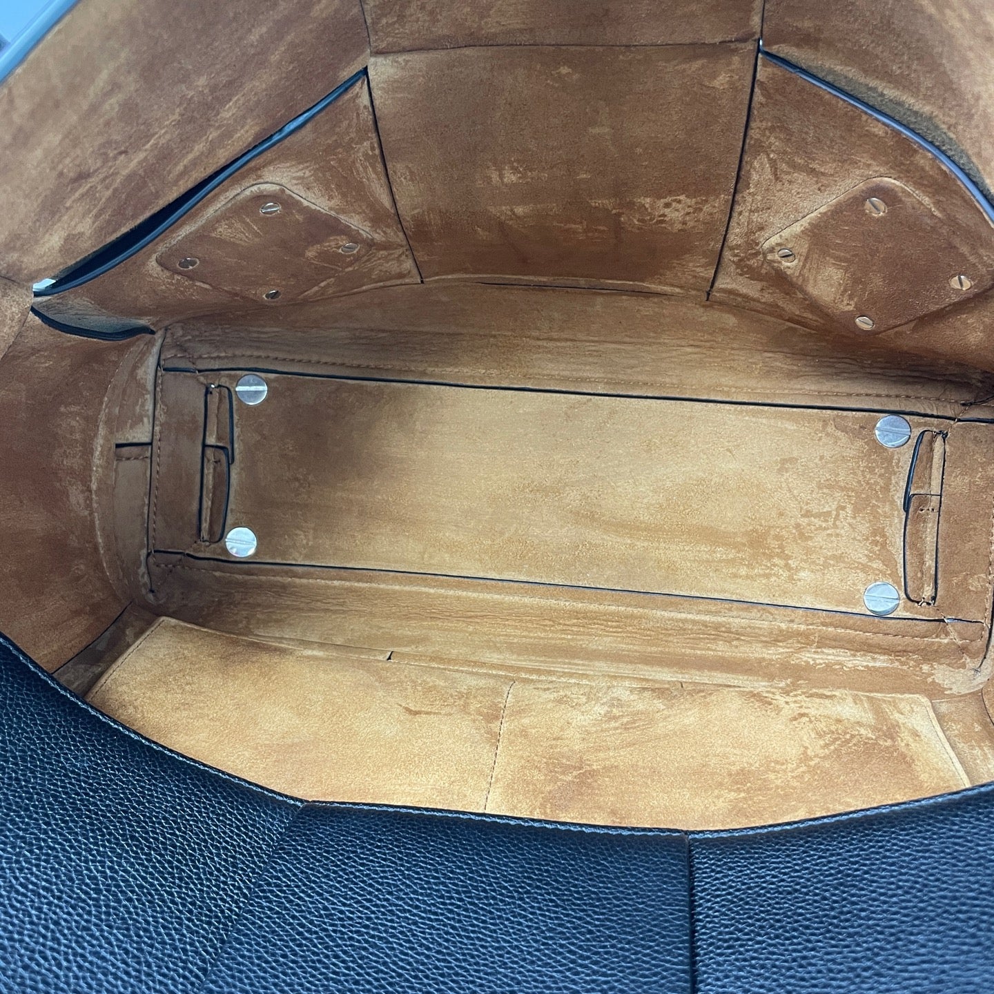 Bottega Veneta Calf Leather Arcoe  HandBag Black