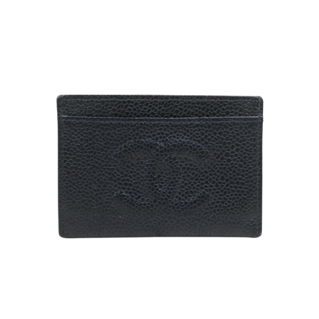 Very Good ( Rank A)｜CHANEL Caviar Skin  Card Holder Black Made In 1997-1999Year｜V24110741