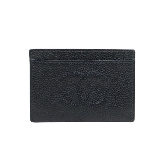 Very Good ( Rank A)｜CHANEL Caviar Skin  Card Holder Black Made In 1997-1999Year｜V24110741